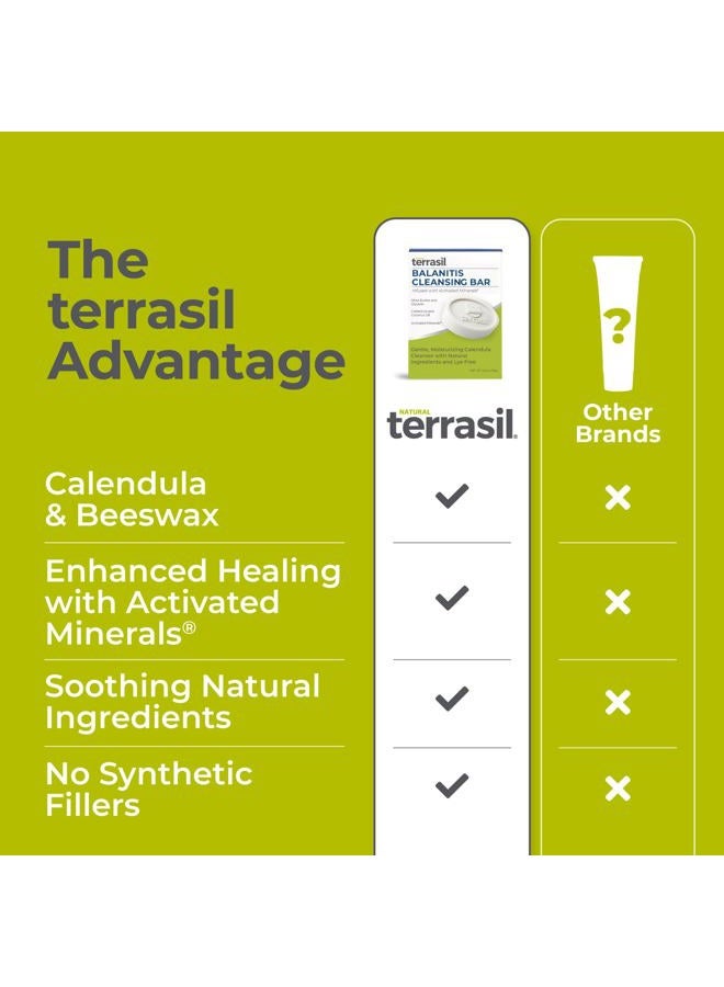 Terrasil Balanitis Soap for Natural Gentle Relief of Balanitis Symptoms Irritation, Itch, Redness & Inflammation with Calendula – 75gm Cleansing Bar - Image 5